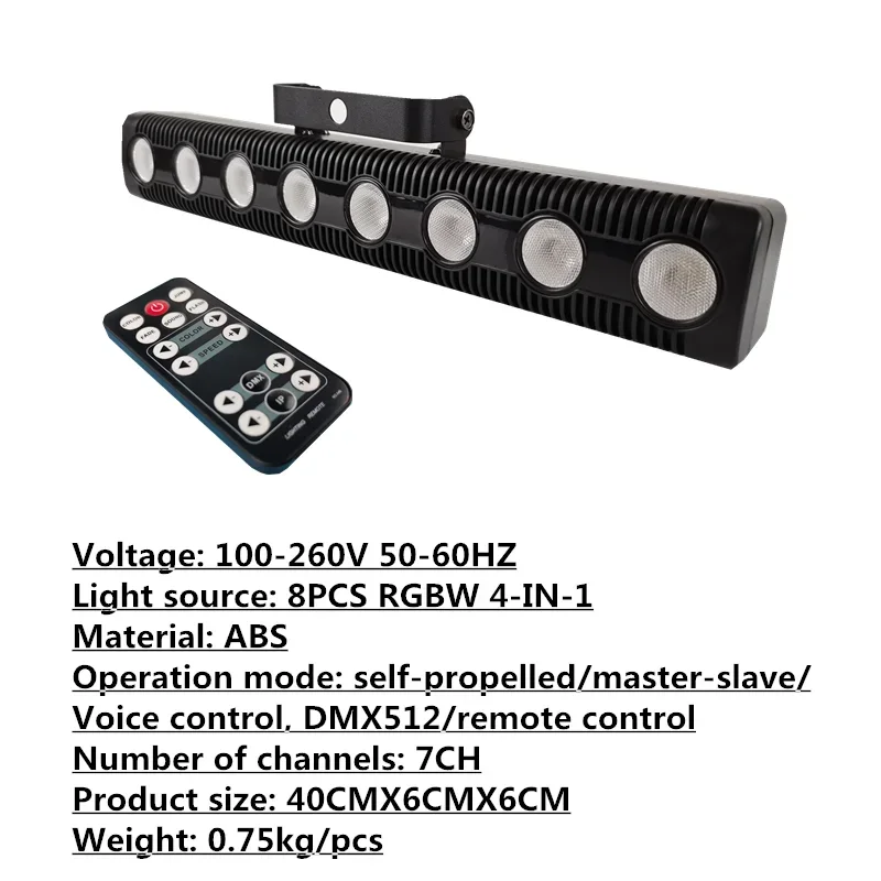 Фото 8X12W дистанционный светодиодный PAR Light/дискотека RGBW par dmx512 светодиодный прожектор сценическое диджейское оборудование №2