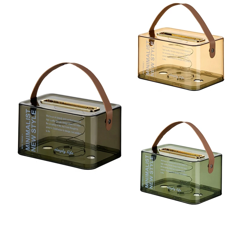 

Бытовая коробка для салфеток, прозрачная фотография, коробка для хранения бумаги, коробка для гостиной, столовой