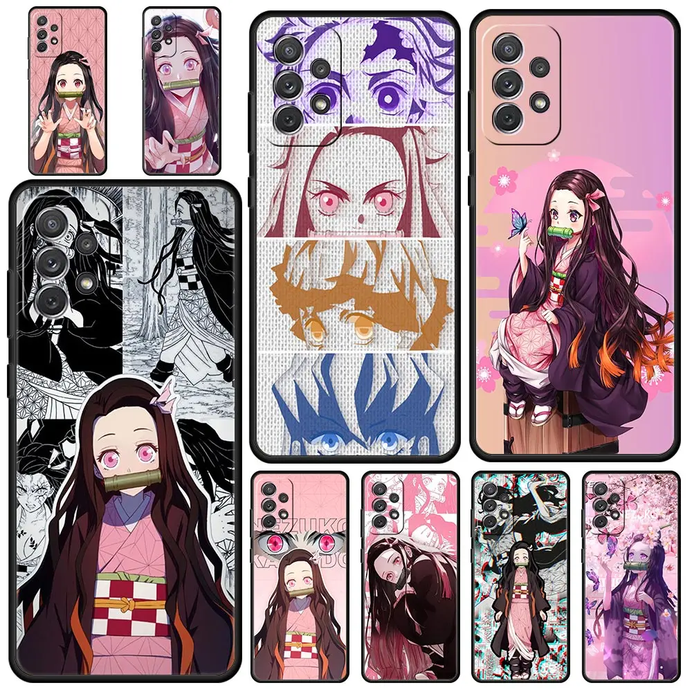

Nezuko Demon Slayer collage Case for Samsung A51 A71 A21S A12 A11 A31 A41 A52 A32 A23 A33 A53 A73 A03S A13 5G A72 A54 A34 Cover