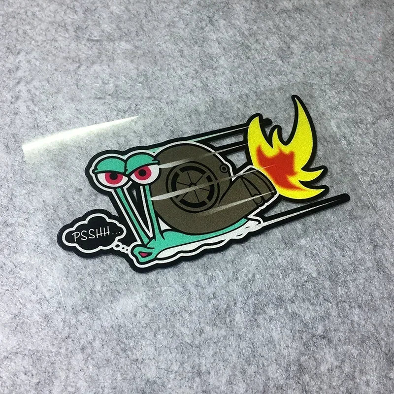 Классический дизайн забавные PSSHH улитки Turbo виниловые наклейки для мотокросса