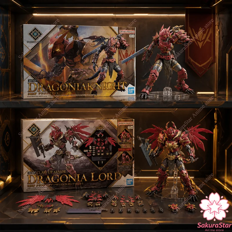 Фото В наличии: Коллекционная модель робота-фигурки Bandai 30 Minutes Fantasy Dragonia Knight, подвижная аниме-фигурка, игрушка в подарок для детей №1