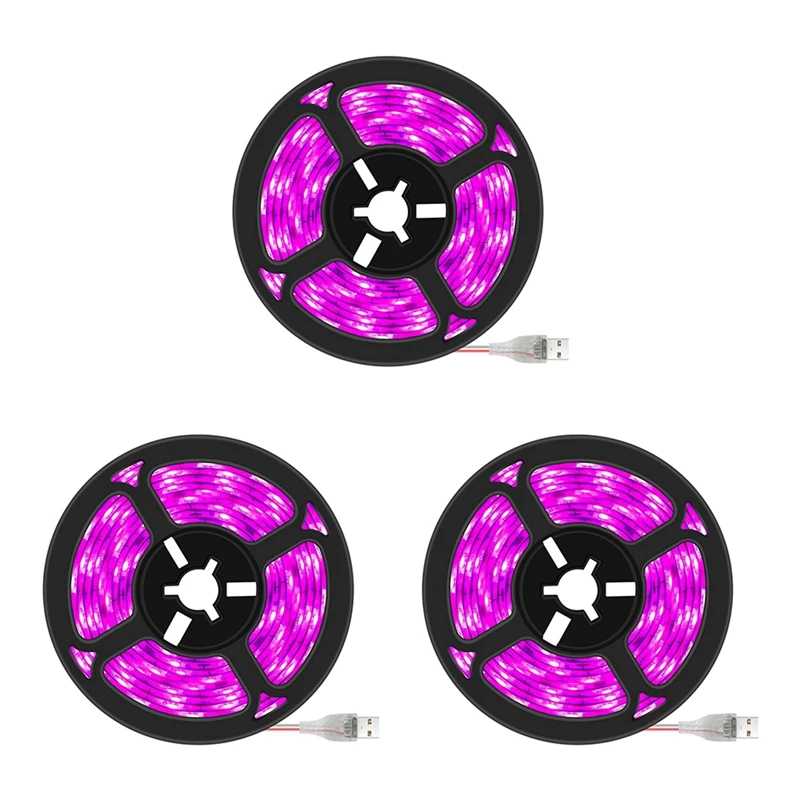 

3X 5V 3 Meter Plant Grow Lamp LED Full Spectrum Growth Light Bulbs Seedling Flower Phyto Lamp