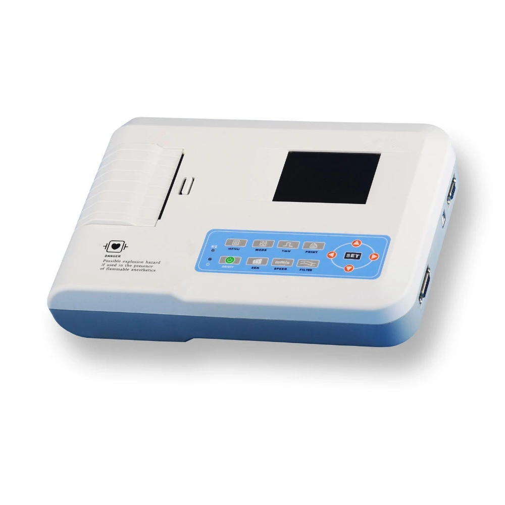 

3 каналы ECG / EKG машина с принтером и бумагой и USB-программным обеспечением