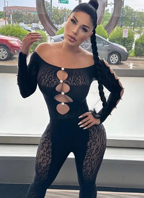 Сексуальный Суперэластичный Костюм Зентай С Черным Жемчугом Для Женщин Без