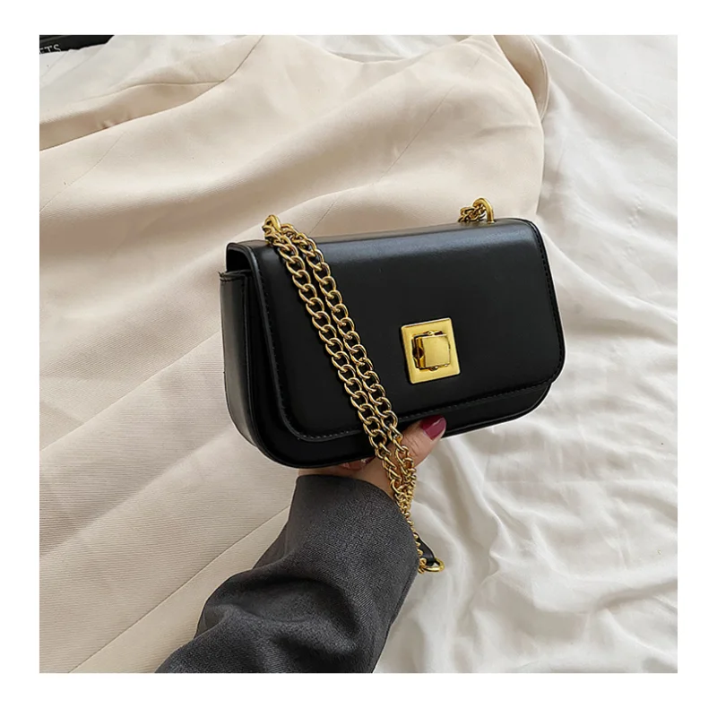 

Летняя женская роскошная дизайнерская сумочка из искусственной кожи с квадратной цепочкой, миниатюрная сумка-мессенджер на плечо, женские ...