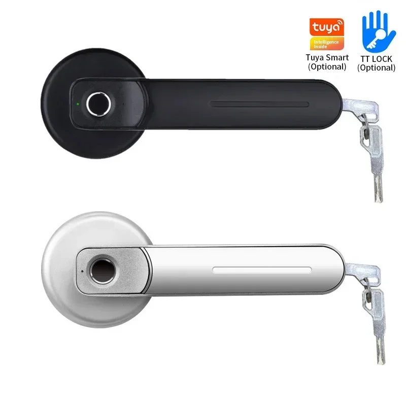 

Tuya Smart Door Lock TTlock Electronic Fingerprint Lock Key APP Unlock Indoor Wooden Door Smart Lock מצלמה לדלת כניסה עינית