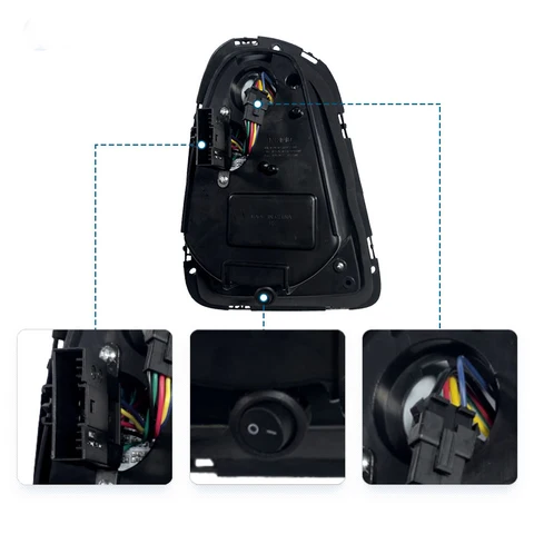 Светодиодные задние фонари Union Jack в сборе для BMW Mini Cooper R56 R57 R58 R59 2007-2013, задние фонари DRL, противотуманные задние фонари Plug and Play