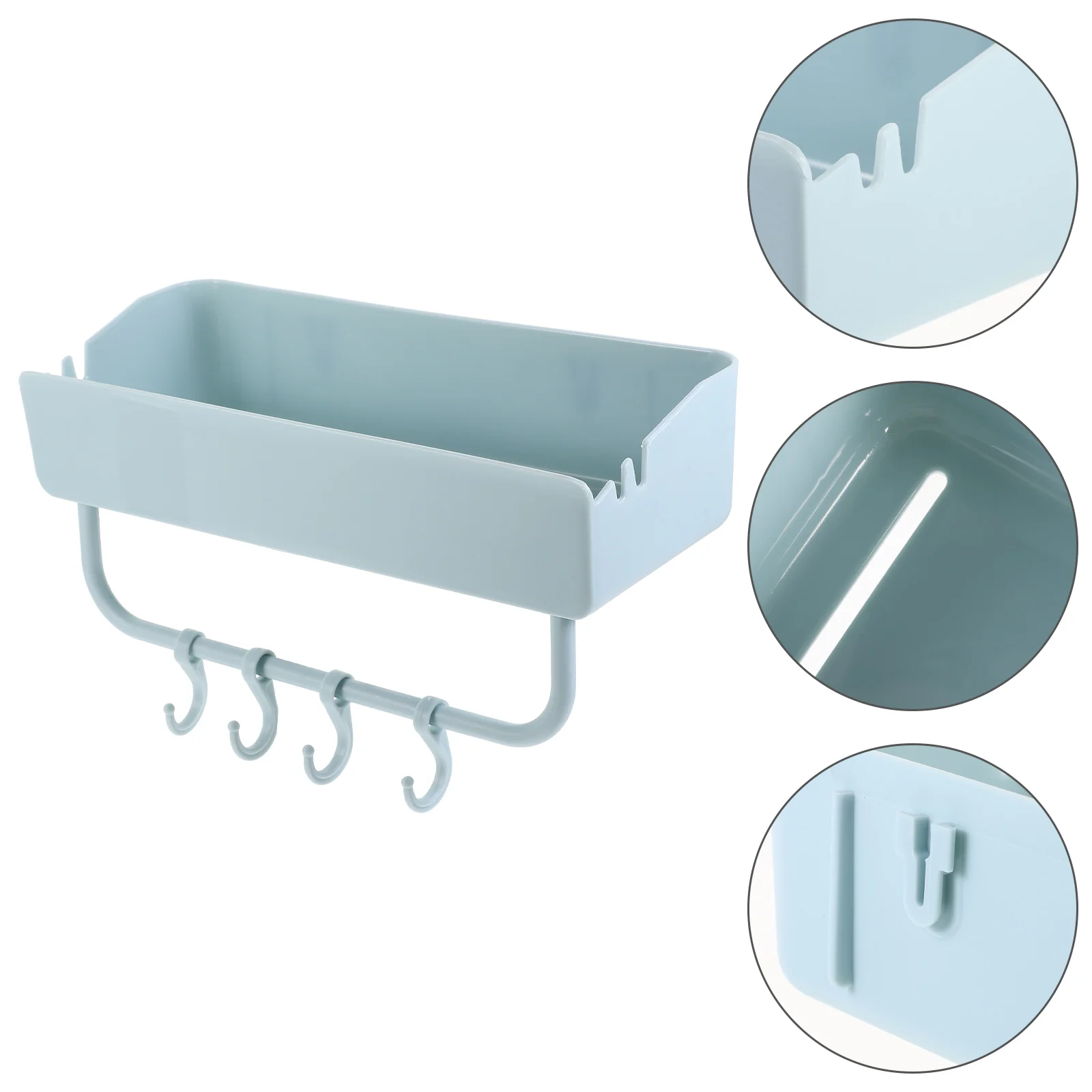 

Bathroom Wall Storage Shelf Makeup Brush Stand Bathroom Draining Rack Kitchen Wall-mounted Shelf
