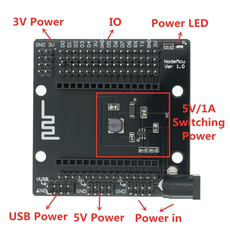 

WIFI Development Board ESP8266 Serial Port Power Board Compatible With Lua V3 Backplane