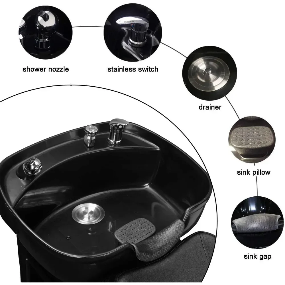 Фальшивый шезлонг для парикмахерской пластиковый АБС-пластик спа-салона салона