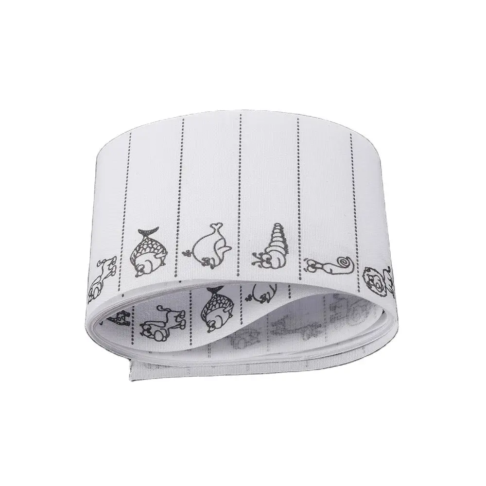 50/100pcs/Pack Washable Garment Labels White Garment Fabric Name Label Iron On Tags Marker Cartoon Clothes Accessories DIY Craft