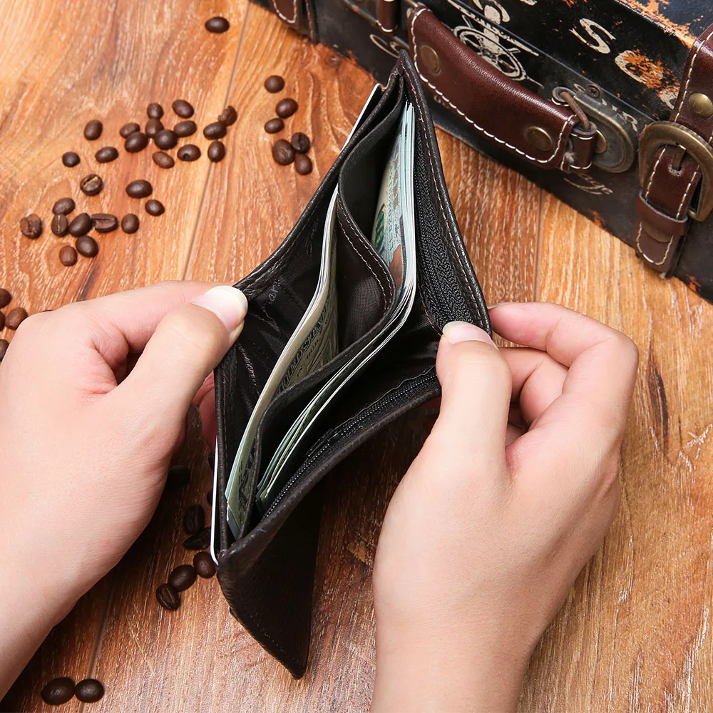 Fashion Smart Wallet Wallet GPS Bluetooth Tracker Gift for Father's Day Slim Credit Card Holder Cartera Hombre Tarjetero Wallets