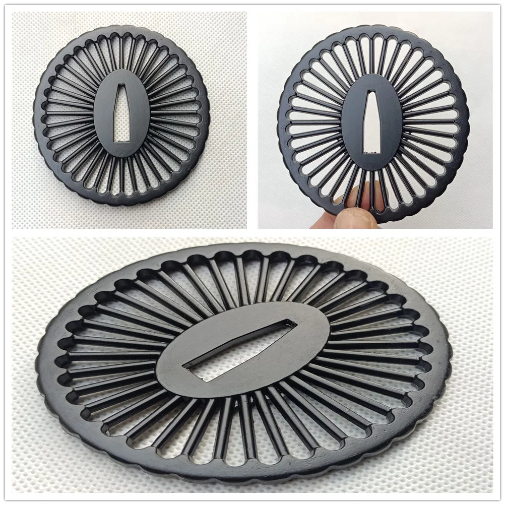 Черная защитная арматура Tsuba из сплава для японского меча