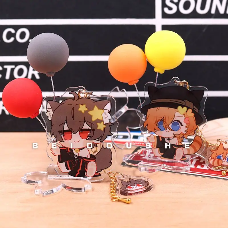 

Мини-брелок для косплея дазай Осаму из аниме «бродячие псы», акриловая подставка с фигуркой модели, реквизит для подарка