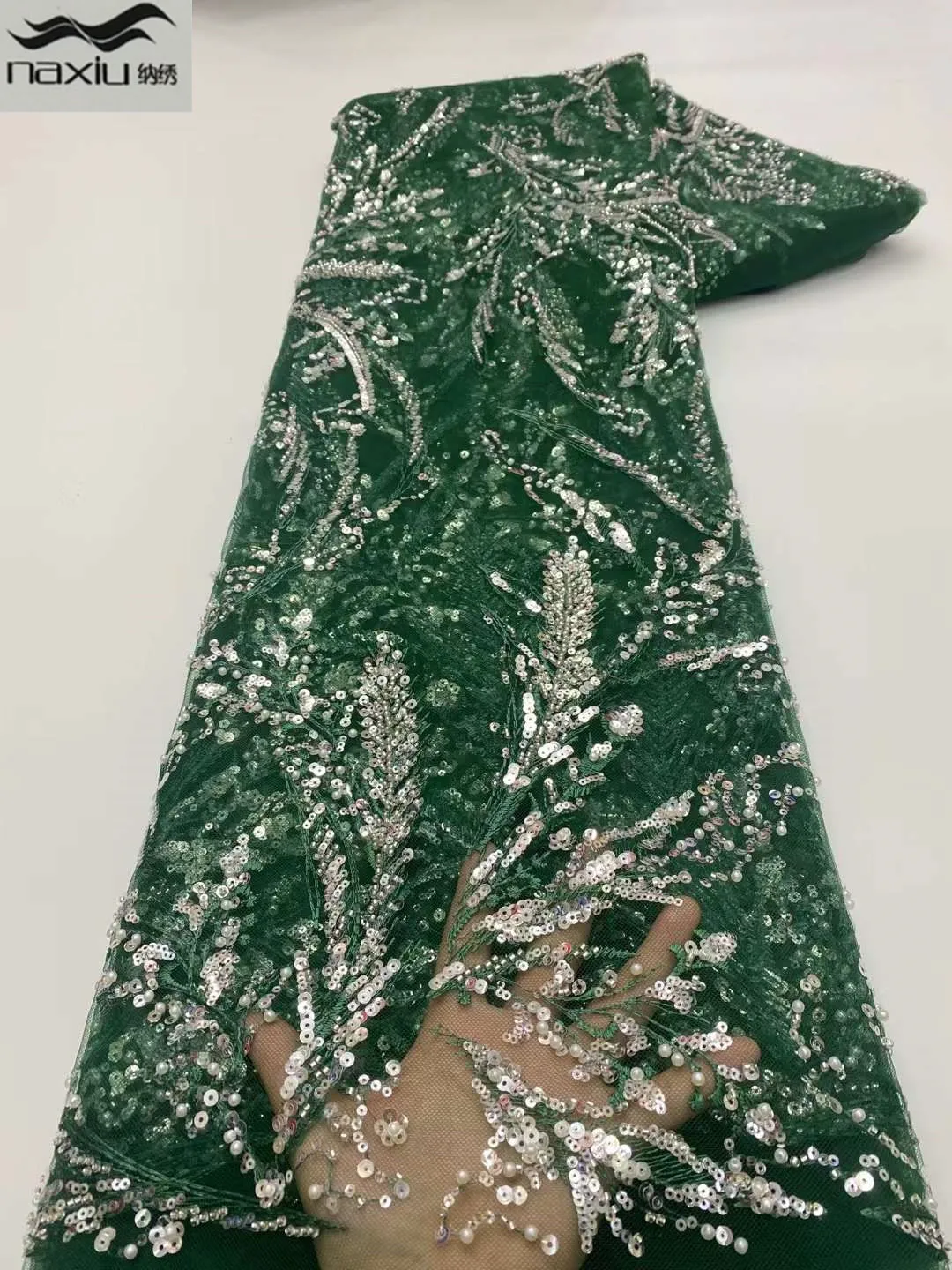 Madison Green Новое поступление бусы кружевная ткань ручной работы французское