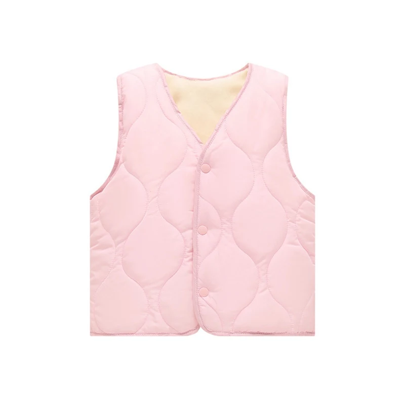 Жилет детский зимний в горошек ярких цветов на возраст от 18 месяцев до 7 лет