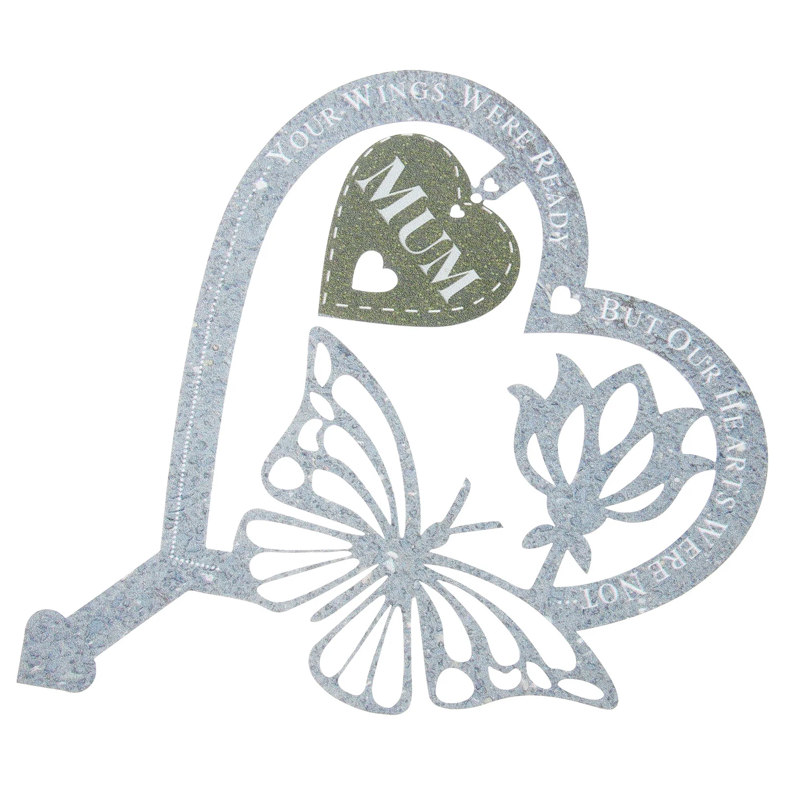 

Decor Cemetery Stake Memorial Plaque Outdoor Backyard Garden Grave Ground Decorations Butterfly