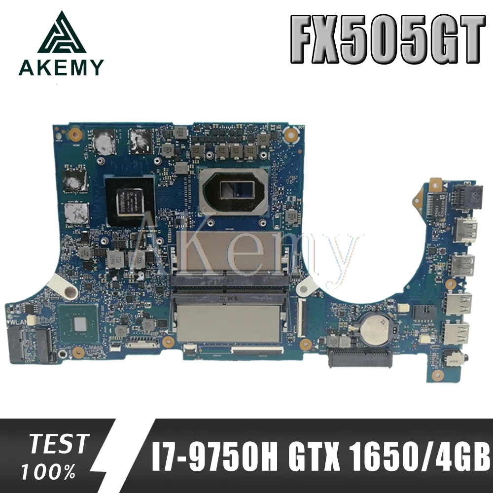 

Akemy Motherboard For Asus TUF Gaming FX505G FX505GT FX95GT FX95GT9750 Laptop Mainboard I7-9750H GTX 1650/4GB GDDR5
