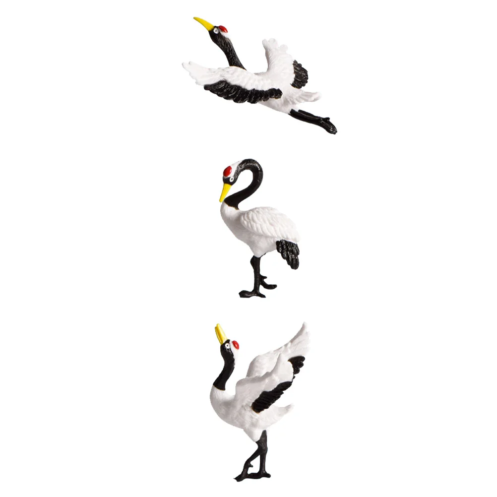 

Crane Miniature Red Crowned Statue Garden Zen Micro Accessories Landscape Resin Figurines Miniatures Adornment Figurine Crafts
