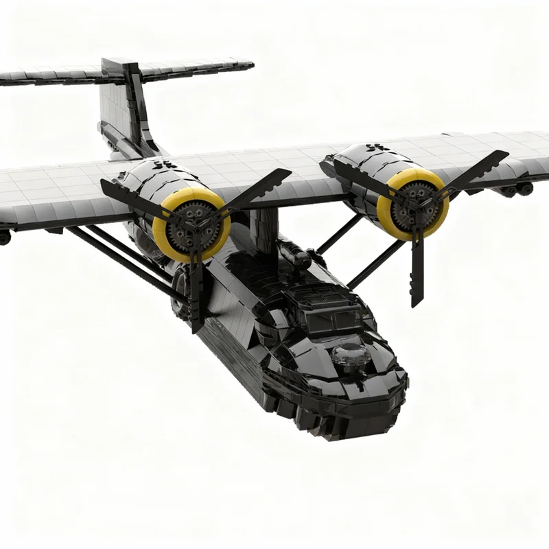 Фото 3639 деталей MOC Creator Clutch Creations Black CAT PBY Версия 1 Модель игрушки Строительные блоки Архитектура Рождественские подарки Креативные №2