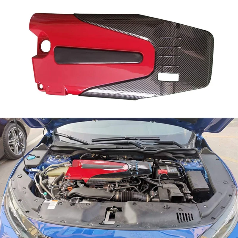 Крышка двигателя автомобиля Капот из углеродного волокна ABS Стиль для Honda Civic Accord