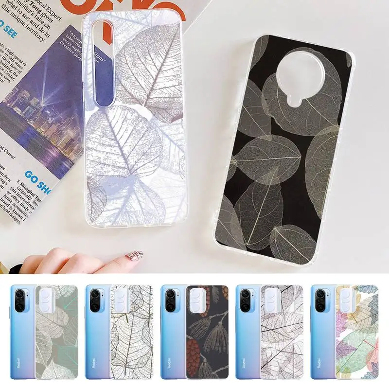 

Vintage Leaves Pattern Phone Case for Samsung S21 A10 for Redmi Note 7 9 for Huawei P30Pro Honor 8X 10i cover