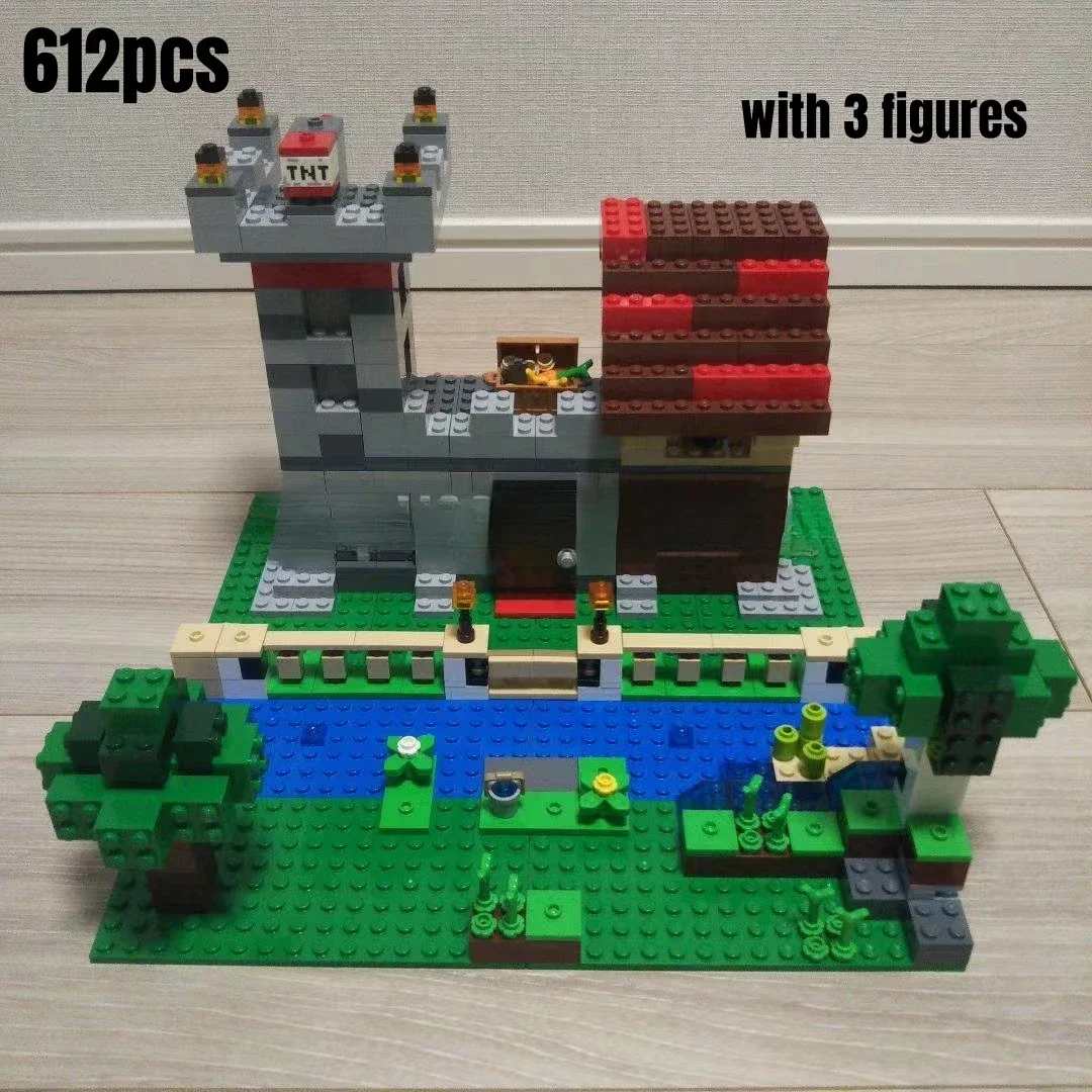 612 шт. коробка для рукоделия строительные блоки подходят 21161 кирпичи модель