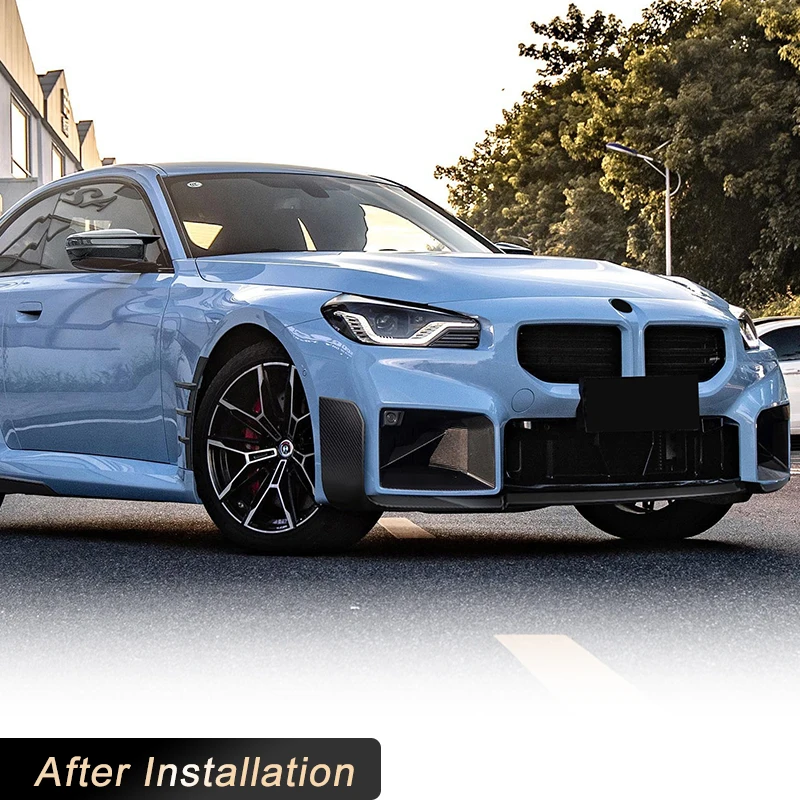 Передний бампер из углеродного волокна вентиляционные накладки для BMW 2 серии G87 M2