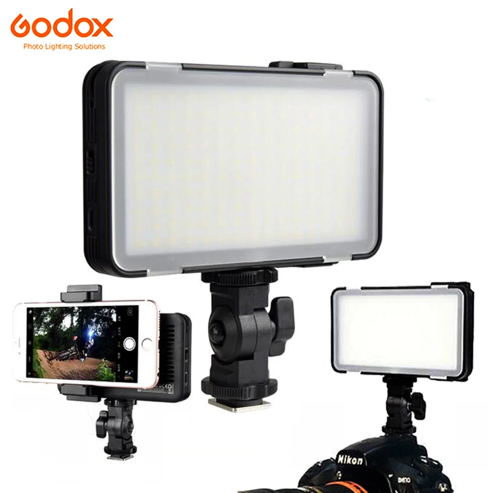 Godox LEDM150 мини-литий-ионная батарея LED видео светильник 9W 5600K заполняющее освещение для селфи CRI95 для смартфона цифровой камеры