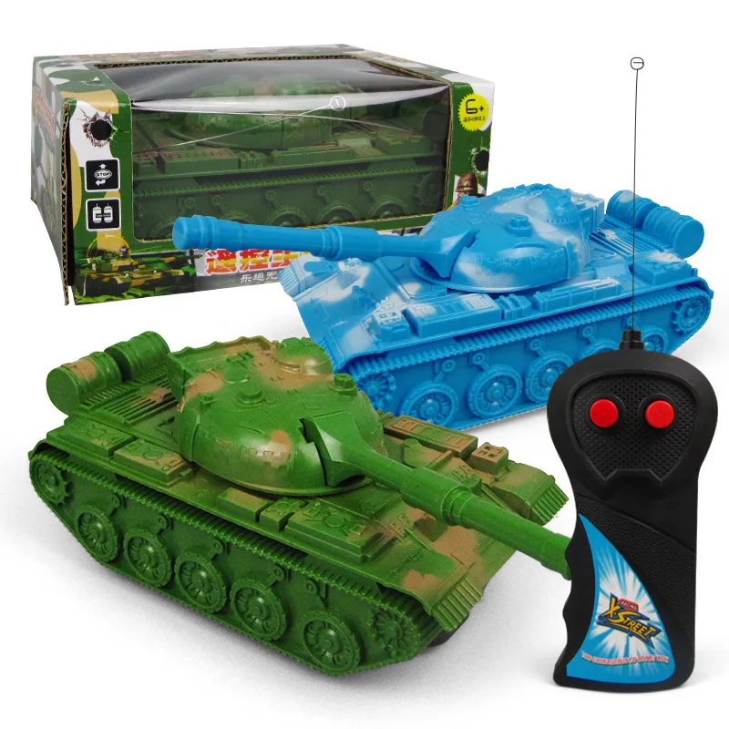 

Mini Rc Tank Simulation Military Vehicles Two-Pass Remote Control Tank Wireless Control Children's Military Model Toy Car