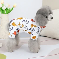dogs pajamas for pet dogs cat clothes printing puppy jumpsuit for dog coat for chihuahua pomeranian dogs home clothing shirt