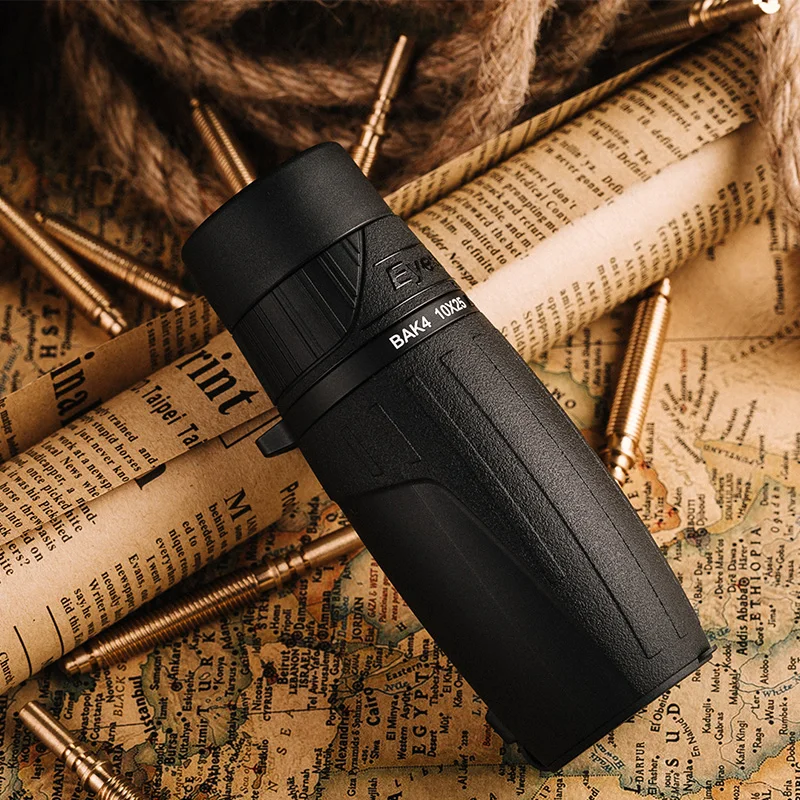 

Eyeskey 10x2 5 водонепроницаемый Монокуляр компактный и портативный для кемпинга ручной нескользящий телескоп с оптикой призмы Bak4