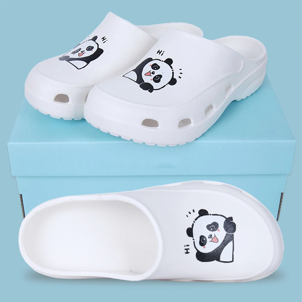 

Panda Doctor Medical Shoes Nursing Clogs Scrub Anti-slip Clinic OR Slippers Lightweight Hospital EVA Sandals Clog X03-GBWD