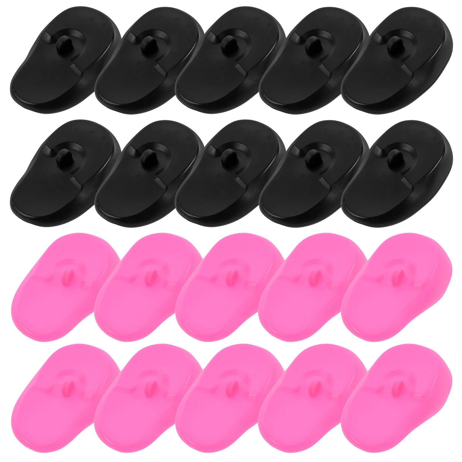 

10 Pairs Silicone Ear Covers Hair Dryer Heat Dye Protectors Earmuffs Silica Gel