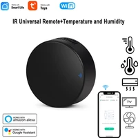tuya wifi 3in1 smart remote control with temperature and humidity sensor for air conditioner tv dvd ac works with google home