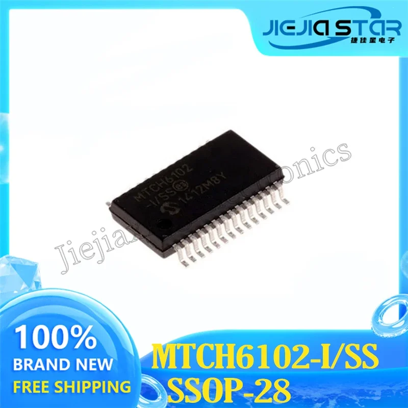 MTCH6102-I/SS MTCH6102 SSOP28 емкостный сенсорный датчик IC 100% новая и оригинальная