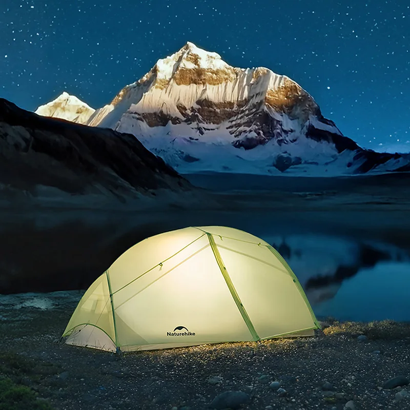 Фото Палатка Naturehike Star River EXT для 2 человек, ультралегкая, для походов и кемпинга, с большим просторным навесом-тентом №5