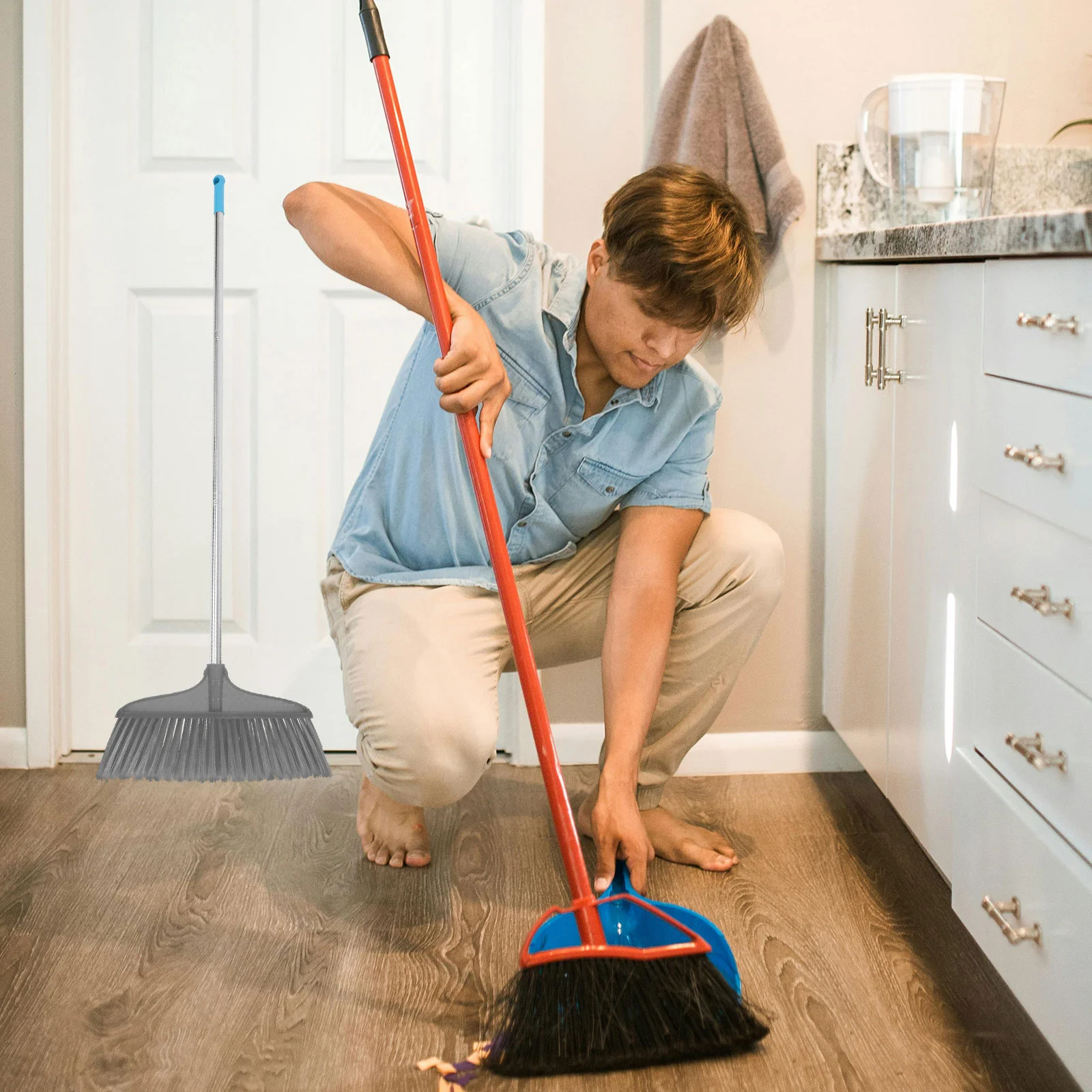 Ручка метлы с резьбовым концом швабра ручка для чистки пола удлинитель