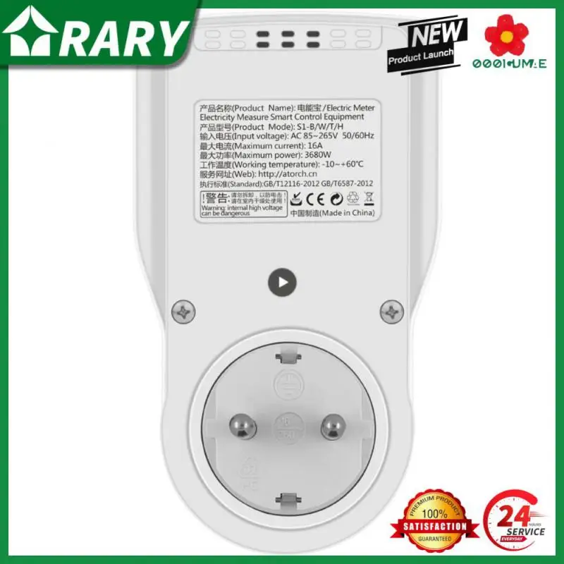 

Ac85265v Digital Wattmeter Meter Eu Us Au Uk Fr Plug Remote Control Electrical Socket Power Outlet 3680w