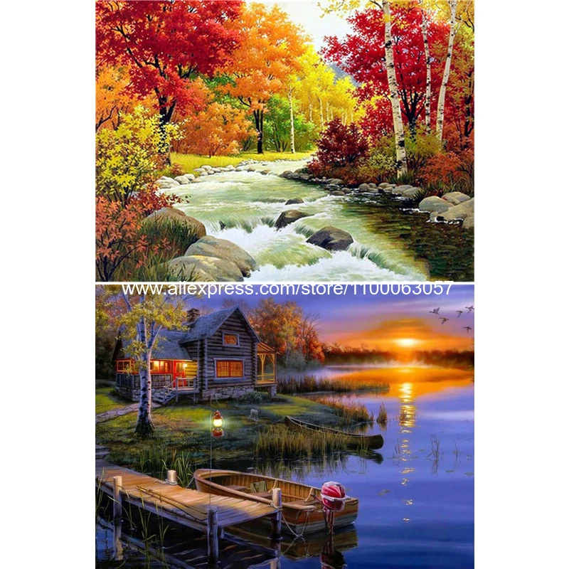

Алмазная живопись ROAMILY, пейзаж, закат у моря, 5D Вышивка крестиком, домашняя зимняя, полная, горячая Распродажа, настенные картины для