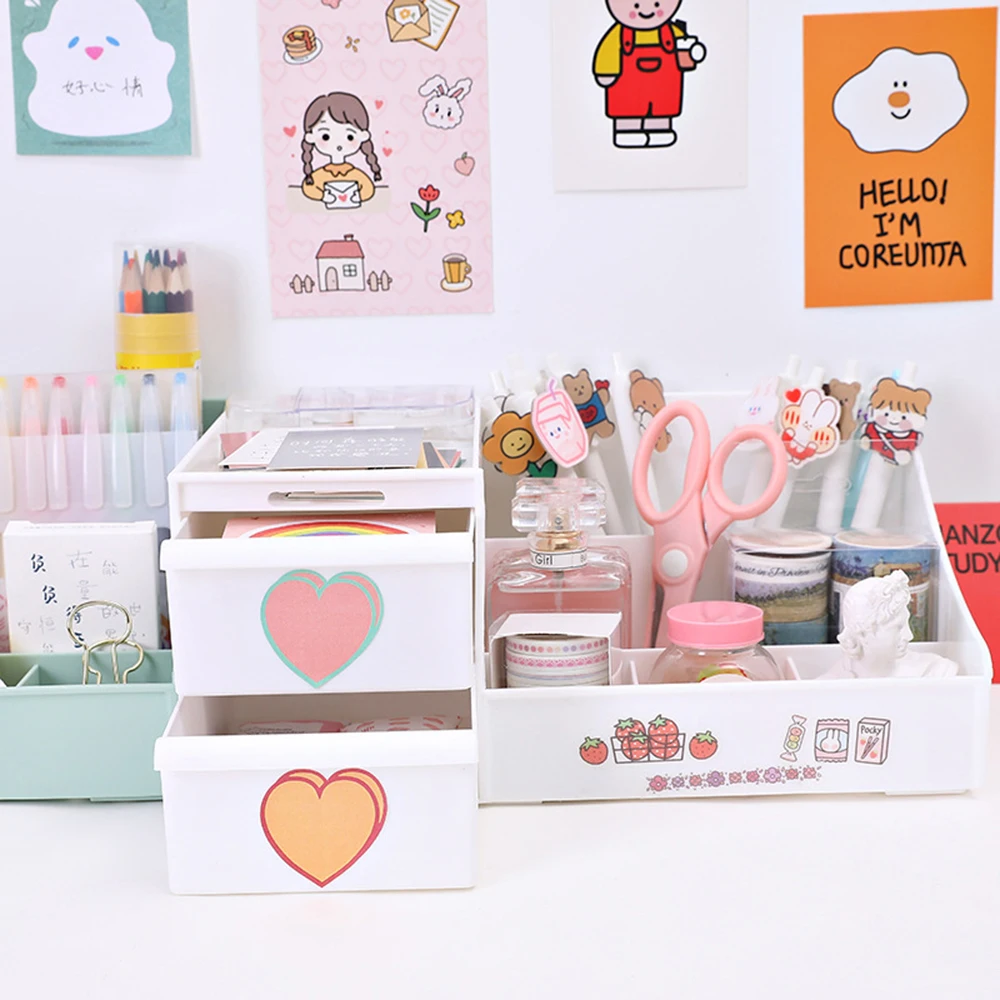 

Творческая многофункциональная ручка для хранения мусора рабочего Чехол Коробка стола, аксессуары для рабочего стола ящик для хранения косметики ящик для хранения Организатор ручка аксессуары