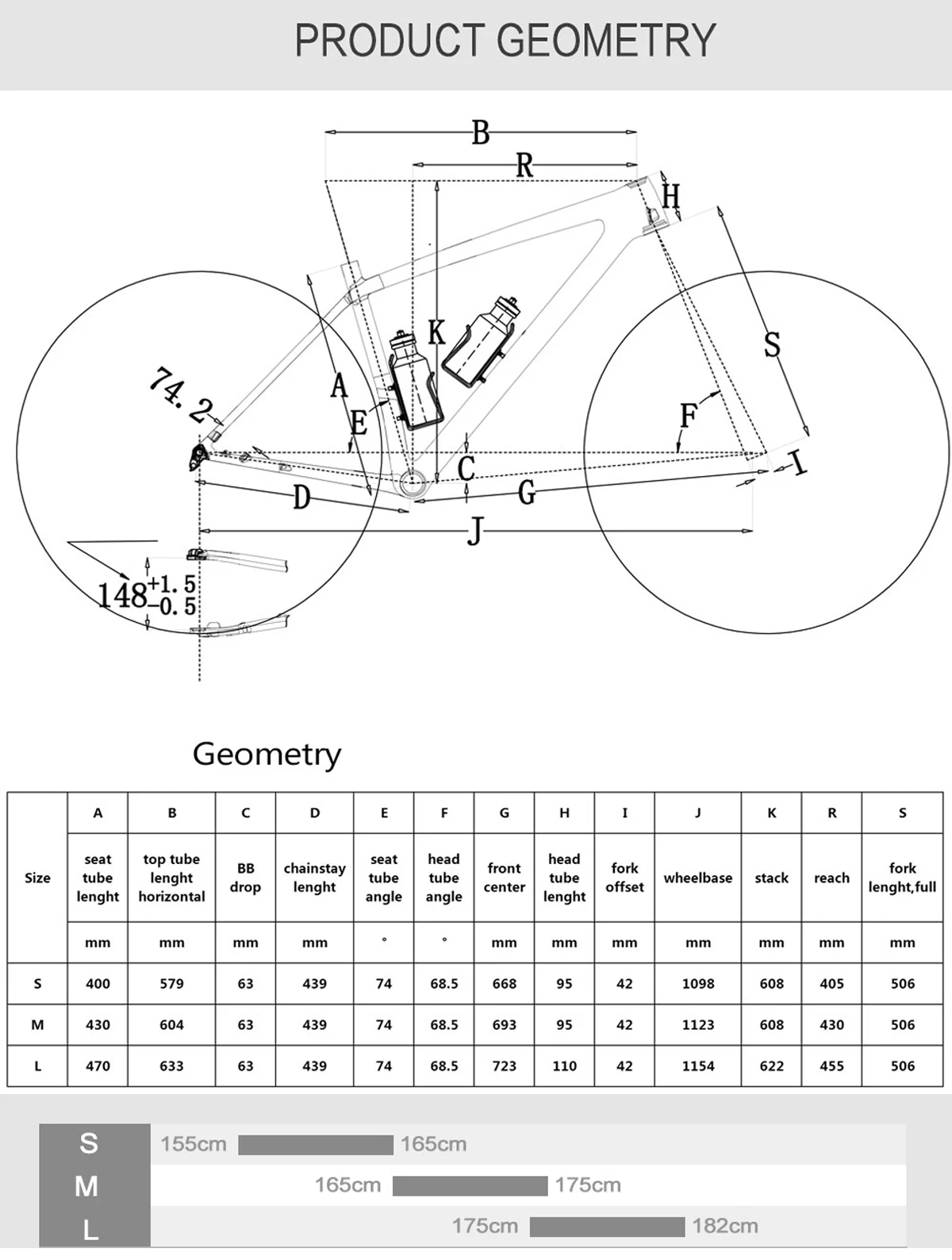 29er MTB карбоновая рама BSA 12x148 мм Boost XC Hardtail горный велосипед супер легкая T1000 29