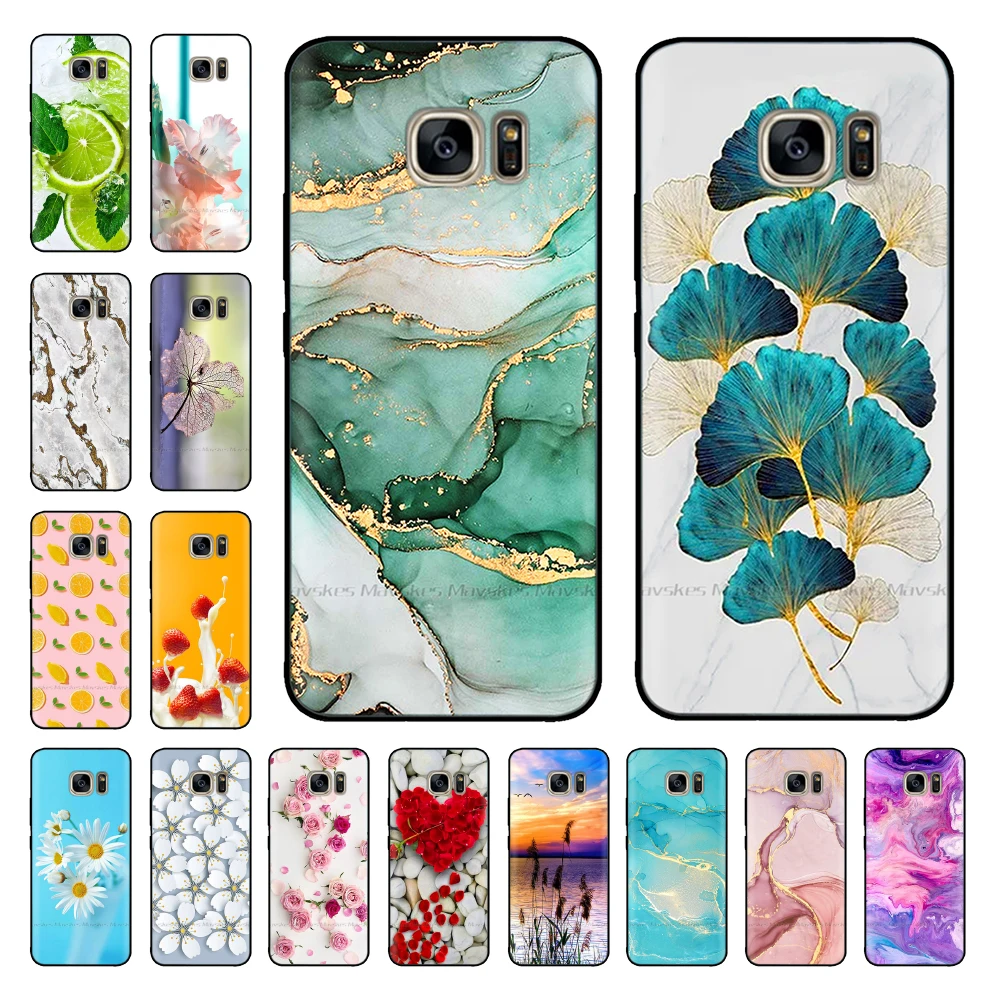 

For Samsung Galaxy S7 Edge Case Black TPU Soft Lovely Silicone Cover For Samsung Galaxy S7 Edge S6 S6 Edge Plus S 7 Phone Cases