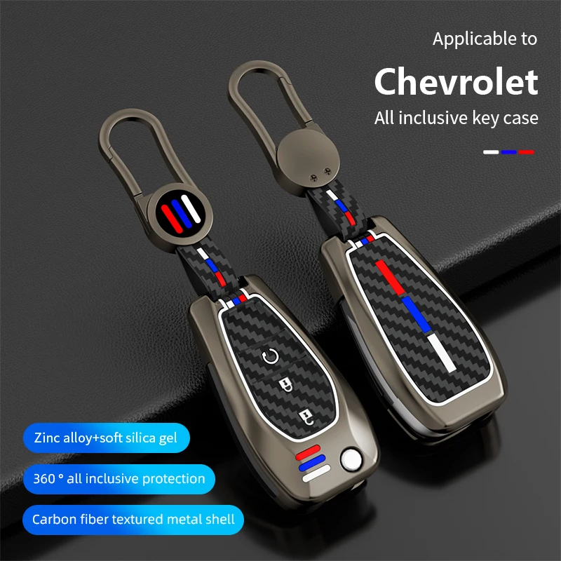 

Funda de llave de coche de aleación de Zinc para Chevrolet Aveo Cruze, carcasa de llave remota de repuesto, 2014, 2015, 2016, 20