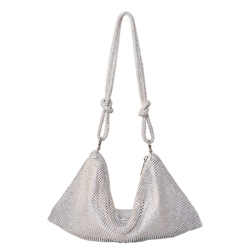 

Новинка 2022, модные трендовые вечерние сумки, женская модная вечерняя сумка-тоут на цепочке, мягкие сумки с карманами на плечо для девушек, по...