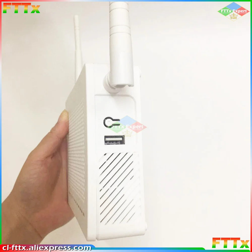 6pcs/lot F673AV9 4GE +Voice +USB 2.4G& 5G Dual Band WIFI GPON Optic Fiber ONU FTTH English Firmware Used ONT AC Option F673AV9A