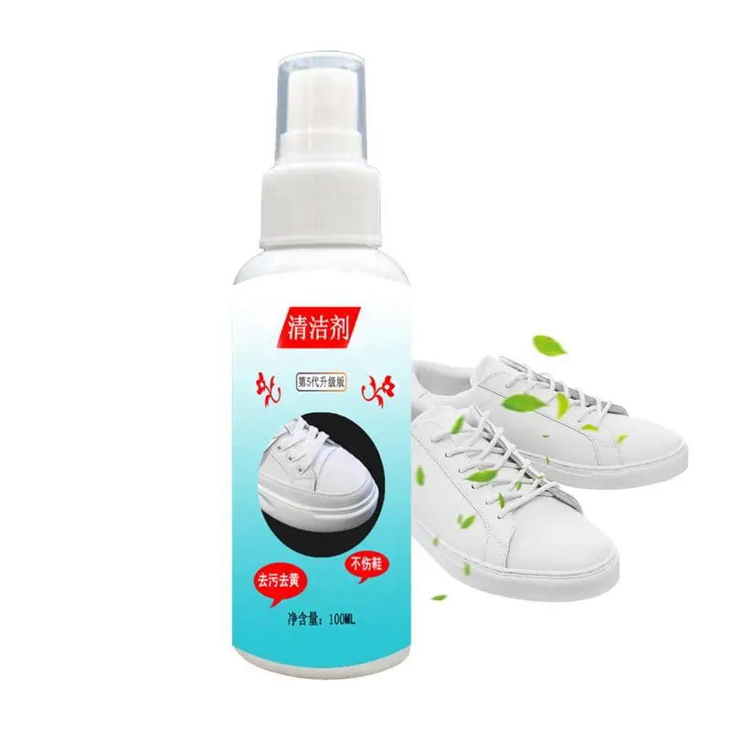

100ml White Shoes Cleaning Spray universal Shoe Cleaner Spray Agent multifunctional cleaning Supplies for Sports Shoes Sneakers