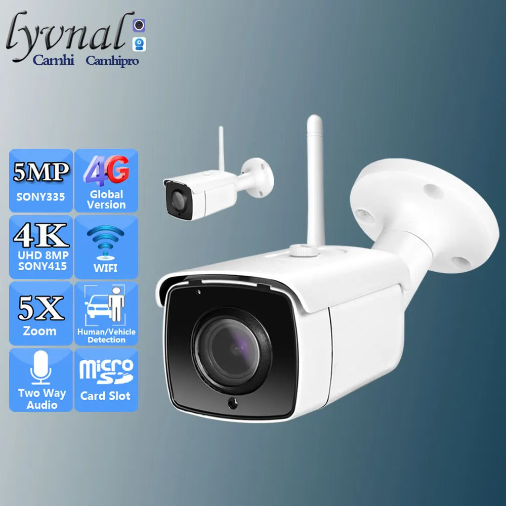 

Lyvnal IP-камера видеонаблюдения 8MP Sonyimx415 WiFi 5x zoom