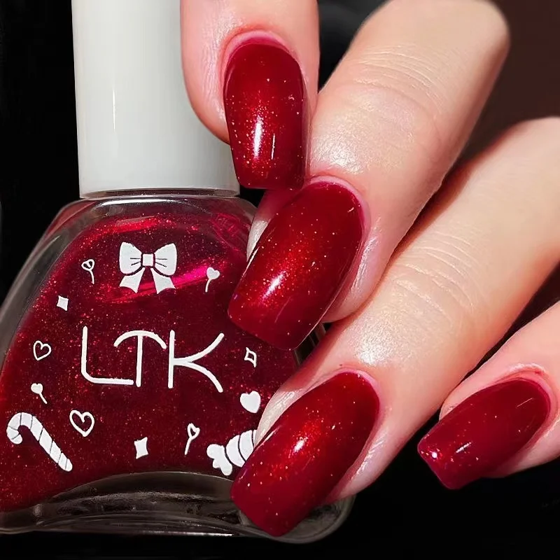 Быстросохнущий лак для ногтей розового цвета LTK24