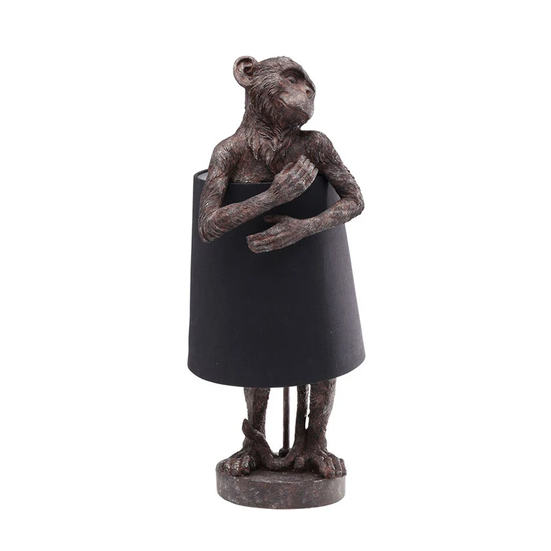 

Nordic Apron Animal Table Lamps Modern Creative Carved Fabric Art Luminaires for Living Room Bedside Decorative Led Desk Lights